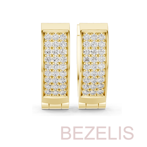 Pendientes de Diamantes Redondos con Corte Excelente, Color E F, Joyería Fina Elegante, Regalo de Novia, Accesorio de Lujo Certificado - Product Image 3