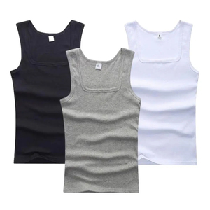 เสื้อกล้ามโอเวอร์ไซส์สำหรับผู้ชาย เสื้อแขนกุด บริการ OEM ผู้ผลิตคุณภาพสูง ราคาถูก เสื้อกล้ามผู้ชาย - Product Image 1