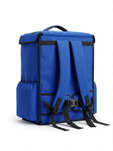 Mochila de Reparto Aislada de Gran Capacidad con Compartimento Térmico para Alimentos y Bolsillos Laterales para Entrega de Comida - Product Image 3