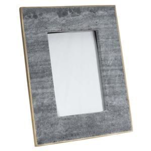 Handcrafted Navy Blue Lacquered Wood <b>Photo</b> <b>Frame</b> Landscape Picture <b>Frame</b> with Cream Mat Board and <b>Gold</b> Inner Trim - Product Image 5