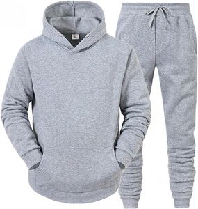 Men's Embroidered <b>Hooded</b> Sweatshirt Set Solid Green Fleece Casual Winter Breathable Knitted Jogging Pants Full <b>Zip</b> Hoodie Long - Product Image 3