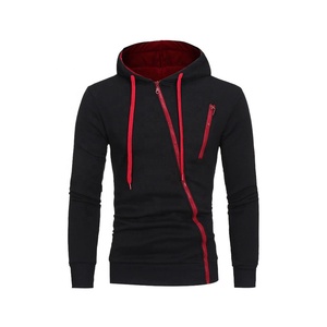 Sweat à capuche en molleton doux uni pour homme, design épaules tombantes, logo personnalisé, respirant, séchage rapide, coton/polyester, streetwear, hiver - Product Image 2