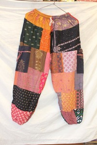 Unisex Summer Patchwork <b>Harem</b> <b>Pants</b> Breathable Cotton Joggers - Product Image 4