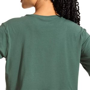 T-shirt court oversize pour femme, manches courtes, coupe ample, en coton, pour le sport, le yoga, le streetwear, vente en gros, fournisseur OEM - Product Image 2