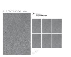 Blue Grey 20mm Full Body Matte Porcelain Pavers 600x600mm 600x900mm Heavy Duty Non-Slip Exterior & Bathroom Floor Tiles - Product Image 4