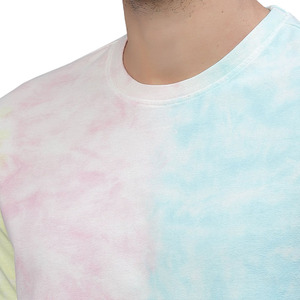 Camiseta Personalizada con Estampado Tie Dye Pastel, Unisex, 100% Algodón, Cuello Redondo, Estilo Casual Urbano, Manga Corta, Fabricante Mayorista OEM ODM de EE. UU. - Product Image 3