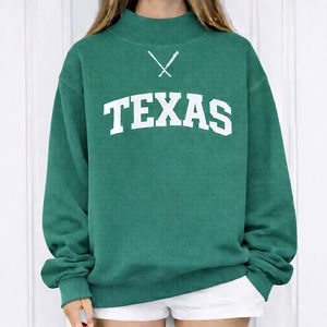 Sweat-shirt à col montant personnalisé brodé en coton doux, style streetwear, pull molletonné oversize pour femme - Product Image 3