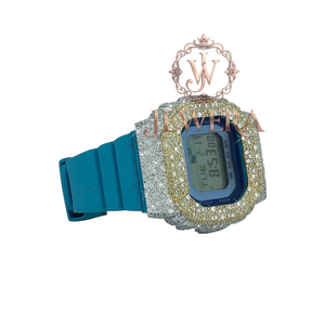 Reloj de Diamantes de Imitación Moissanite con Correa de Goma, Estilo Urbano, Ideal para Bodas y Regalos Modernos, Disponible a Precio de Fábrica - Product Image 4