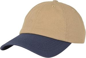 Gorra de Béisbol Premium de 6 Paneles en Color Caqui y Azul Marino, Ajustable, Informal para Hombre, Tejido de Malla Sólida, Transpirable e Impermeable, Deportiva - Product Image 5