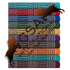 Manta de Silla de Montar Occidental de Algodón/Acrílico de Doble Tejido, 32x64, Diseño Tradicional Navajo, Precio de Fábrica - Product Image 5