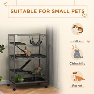 Gabbia di Lusso in Acciaio Inossidabile per Animali Domestici con Motivo Personalizzato per Razze Piccole, Medie e Grandi per Allevamento e Alloggio Interno - Product Image 2
