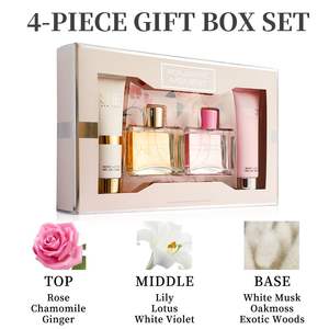 Set Regalo da 4 Pezzi di Fragranza Duratura per Donna, 3.4 oz Eau De Parfum, 4.1 oz Lozione Corpo, Modello D0100XF74IY, per Vacanze, Appuntamenti, Uso Quotidiano - Product Image 2