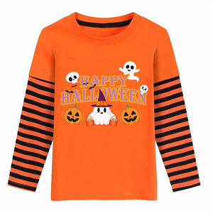 Camiseta de manga larga con estampado de esqueleto de Halloween para niños pequeños, camiseta con estampado de camión, camiseta con estampado de calabaza Ghost Boo, ropa para niños y niñas - Product Image 5