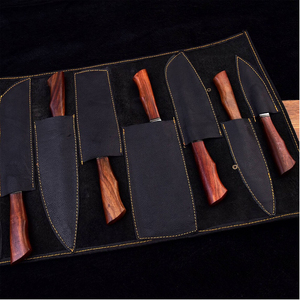 Colección de utensilios de cocina con cuchillas afiladas, juego de cuchillos de chef hechos a mano con acero de Damasco equilibrado, de primera calidad. - Product Image 5