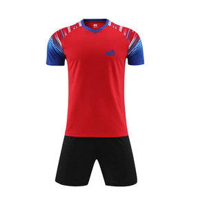 ชุดฟุตบอลคุณภาพสูง ชุดทีมฟุตบอลสั่งทำได้ตามขนาด ชุดฟุตบอลวัสดุโพลีเอสเตอร์ 100% - Product Image 1