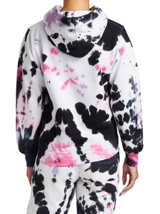 Solid Trader Chic Modern Vibe Premium Breathable Fabric Beautiful Pastel Swirl Printed Pullover Women <b>Tie</b> <b>Dye</b> <b>Hoodie</b> - Product Image 5