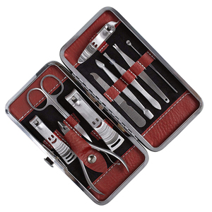 Ensemble professionnel de manucure et pédicure en acier inoxydable avec 10 pièces, coupe-ongles, coffret cadeau luxueux pour hommes et femmes - Product Image 2
