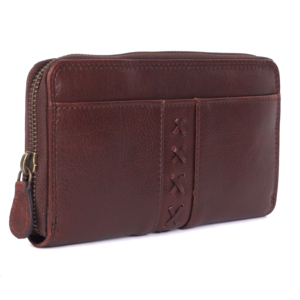 Portefeuille-pochette en cuir véritable pour femme avec protection RFID et grande capacité de rangement pour cartes, sac à main design pour femmes - Product Image 3