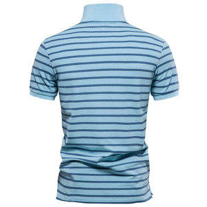 เสื้อโปโลผู้ชายลำลอง ขายดี ดีไซน์ใหม่ รับทำโลโก้ สีพื้น ตัดต่อสี ดีไซน์แผงสีตัดกัน ระบายอากาศได้ดี - Product Image 6
