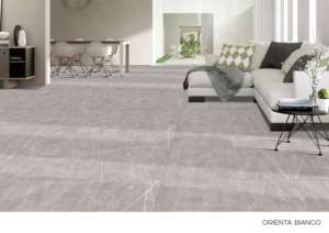 Azulejos de porcelana esmaltada pulida con superficie tallada contemporánea, diseñados para una amplia cobertura de pisos y paredes en interiores elegantes. - Product Image 3