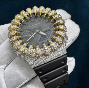 Reloj de Lujo para Hombre con Moissanita VVS1, Estilo Hip Hop, con Incrustaciones de Diamantes - Product Image 4