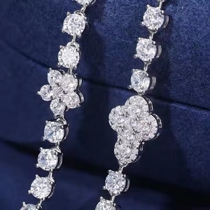 Cadena Cubana de Plata de Lujo Unisex, con Diamantes de Color D VVS, con Certificado de Autenticidad, para Regalos de Boda - Product Image 4