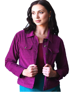 <b>Women</b> <b>Spring</b> Autumn Winter Quilted Dyed Corduroy <b>Jacket</b> 100% Cotton Long Sleeves Comfortable Stylish Outerwear Daily Casual - Product Image 4