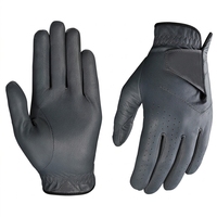 Gants de golf pour femmes en cuir véritable, main droite, antidérapants, respirants, personnalisables, avec fermeture auto-agrippante, rouge, bleu, noir, gris, marron