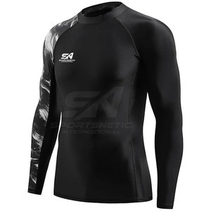 Best Selling Rash Guard Fitness Wear Full Sleeve Quick Dry Sport Top Ideal For <b>Surfing</b> Swimming Workout And Gym Training - Product Image 2