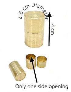 Handmade Brass Container Budget Friendly Storage <b>Jar</b> for Kitchen Spices Dry Fruits and Daily Use Brass Container - Product Image 4
