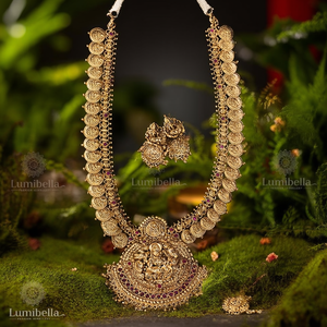 Ruby Temple Nakshi Long Haram Fashion Jewelry Set - Product Image 3