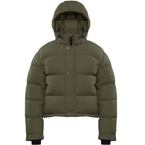 Chaqueta acolchada de invierno personalizada para hombre, chaqueta acolchada holgada de marca privada para hombre, abrigo informal de invierno para hombre, directo de fábrica - Product Image 1