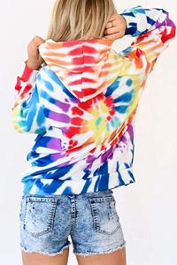 Sudadera con capucha para mujer, de manga larga, con cordón, informal, holgada - Product Image 2