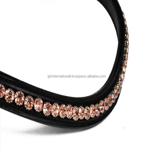 Diamantes de imitación de cristales decorativos de calidad superior banda de cejas de caballo de cuero acolchado mega bling en todos los tamaños personalizados colores y formas - Product Image 3