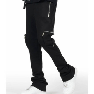Pantalon de jogging en molleton de coton pour homme, idéal pour la gym, l'entraînement, le sport, le fitness hivernal et le confort quotidien - Product Image 2