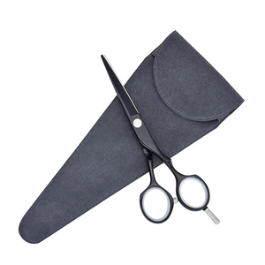 Custom Logo Stainless Steel Small Barber <b>Scissors</b> for Beauty Affordable Straight Blade for Mustache and <b>Beard</b> Cutting Barber - Product Image 4