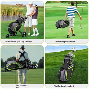 Bolsa de golf impermeable de gran capacidad con logotipo personalizado Dericsson, nueva bolsa de golf impermeable con 14 compartimentos, ligera. - Product Image 5