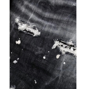 กางเกงยีนส์ผู้ชายทรงสลิมฟิตคุณภาพดีเยี่ยม ไม่ผ่านการซัก ติดกระดุม ขายดี เอวกลาง ยืดหยุ่น ผ้าเดนิม ไซส์ใหญ่ ผ้าถัก - Product Image 6