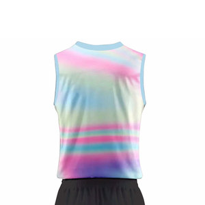 Unisex Solid Color Sleeveless Tank Top Black Shorts <b>Set</b> Quick Dry Breathable <b>Volleyball</b> Apparel Polyester Summer Athletic Wear - Product Image 5