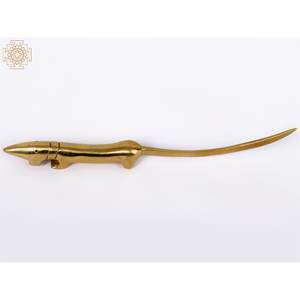 รูปปั้นเมาส์แอบสแตรกขนาด8นิ้วทำด้วยมือพร้อมหางยาวทำจากทองเหลืองของตกแต่งบ้าน - Product Image 3