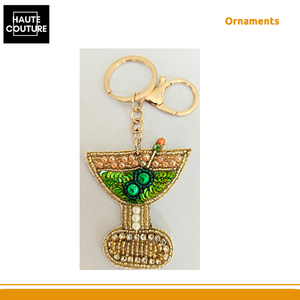 Oferta Increíble, Superventas, Hecho en India, Tamaño 5.5 x 5.5 cm, Decoración para el Hogar, Adornos Colgantes Festivos - Llavero con Forma de Copa de Vino - Product Image 5