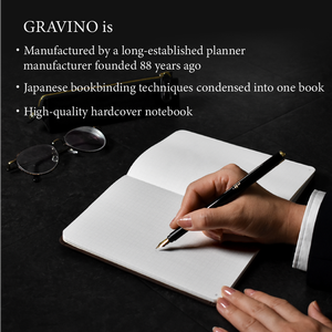 Agenda en PU à couverture rigide GRAVINO A5 B6, coffret cadeau, note de présentation - Product Image 4