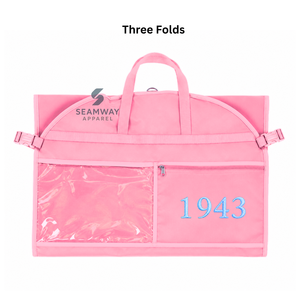 Sac de voyage pliable pour vêtements imperméable pour femmes Gamma Phi Delta Sorority, housse de costume, organisateur de placard suspendu, sac de voyage pleine longueur - Product Image 4