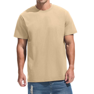 Camiseta Casual de Manga Corta para Hombre, Cuello Redondo, Corte Regular, Color Sólido, Tejido de Jersey de Algodón - Product Image 1