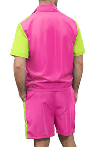 Ensemble de survêtement coupe-vent de luxe unisexe 2026 avec logo personnalisé, veste zippée et short, vêtements de sport décontractés d'hiver, vente en gros OEM en vrac - Product Image 2