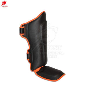 High Quality Breathable Fabric Adjustable Strap Design Shin <b>Pads</b> For Gym <b>Practice</b> Workout Safety Equipment Training Gear - Product Image 5