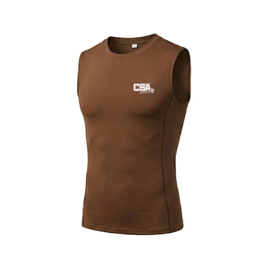 <b>Men</b> Sleeveless Compression Shirt <b>Stretch</b> Fit Moisture Wicking Comfortable Wear For Running Fitness And Outdoor Activities - Product Image 4