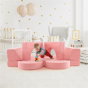 Set Divano per Bambini 8 Pezzi, Design Moderno a Cartoni Animati, Caratteristiche di Sicurezza per Camera da Letto, Soggiorno e Uso Esterno - Product Image 6