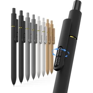 Set di 8 Penne Gel a Punta Fine da 0,7mm con Inchiostro Nero, Asciugatura Rapida e Lunga Durata, per Scuola e Ufficio, Scrittura Fluida per Uomini - Product Image 1