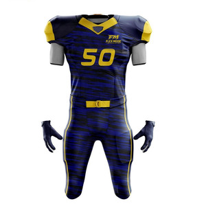 Uniforme de Fútbol Americano Personalizado, Transpirable, Estilo Jersey de Juego, para Atletas Profesionales, Calidad Premium - Product Image 1